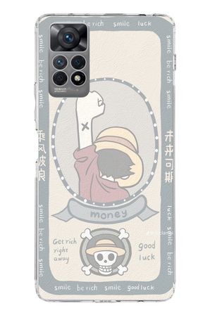 Redmi Note 12 PRO 4G Uyumlu One Piece Dolar Baskılı Silikon Kılıf