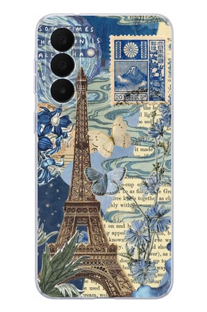 Samsung Galaxy A27 Uyumlu Paris ve Eyfel Kulesi Baskılı Silikon Kılıf