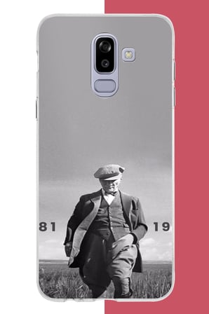 Samsung Galaxy J8-A6 Plus Uyumlu atatürk 1881 1938 Baskılı Silikon Kılıf
