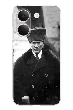 POCO X8 PRO Uyumlu Mustafa Kemal Atatürk Portre Baskılı Silikon Kılıf