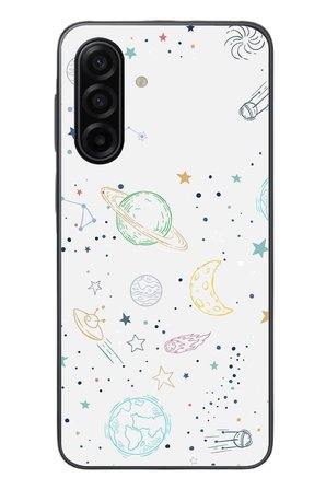 Samsung Galaxy A17 Uyumlu Uzay Yolculuğu Baskılı Silikon Kılıf