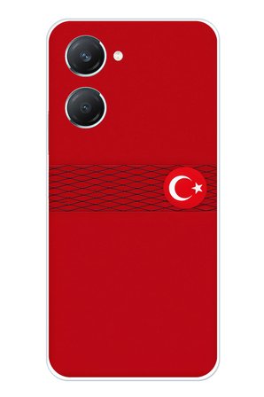Vivo Y18 Uyumlu Türk Milli Takım Izgara Desenli Forma Baskılı Silikon Kılıf