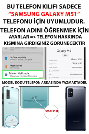 Samsung Galaxy M51 Uyumlu Şans Getiren Nazar Tasarımı Baskılı Silikon Kılıf