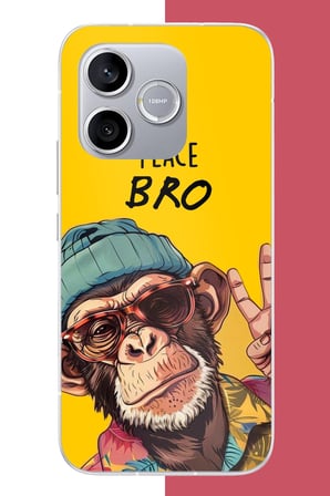 Honor 600 Lite Uyumlu Barış Kardeşim Baskılı Silikon Kılıf