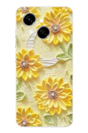 Tecno Spark GO 1 Uyumlu Rölyef Bahçesi Baskılı Silikon Kılıf
