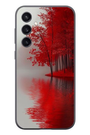 Samsung Galaxy S23 Uyumlu Sonbahar Gölü Baskılı Silikon Kılıf