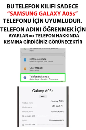 Samsung Galaxy A05s Uyumlu Ata'nın Emaneti Baskılı Silikon Kılıf