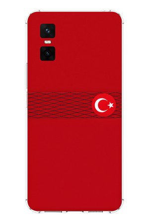 Infinix GT 30 PRO Uyumlu Türk Milli Takım Izgara Desenli Forma Baskılı Silikon Kılıf