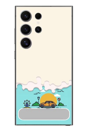 Samsung Galaxy S24 Ultra Uyumlu Tatil Yolu Baskılı Silikon Kılıf