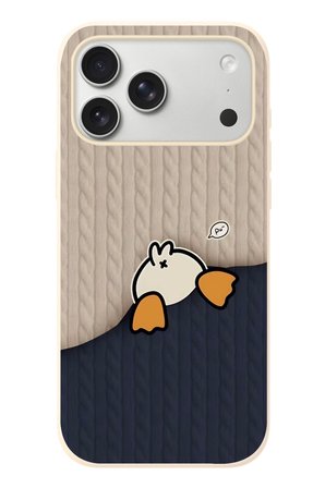 İphone 17 Pro Max Uyumlu Şaşkın Ördek Baskılı Silikon Kılıf