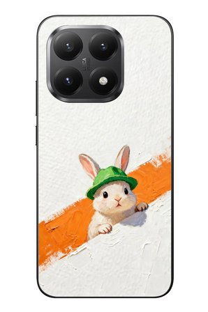 Xiaomi Mi 15T Uyumlu Yeşil Şapkalı Tavşan Baskılı Silikon Kılıf