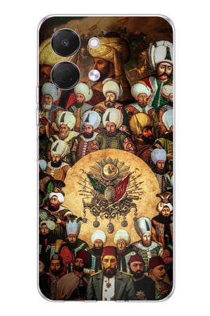 Tecno Spark GO 3 Uyumlu Osmanlı Padişahları Baskılı Silikon Kılıf