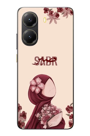 POCO X7 PRO Uyumlu Bordür Çiçekli Sabır Yazılı Baskılı Silikon Kılıf