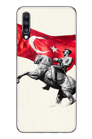 Samsung Galaxy A70 Uyumlu Onur Anıtı Detaylı Atatürk Baskılı Silikon Kılıf