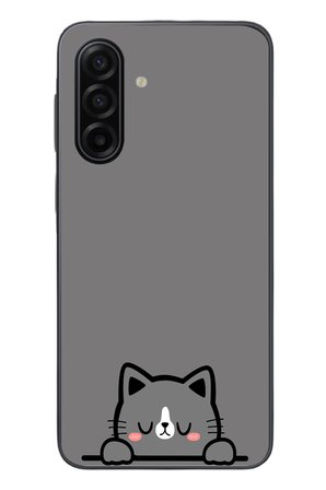 Samsung Galaxy A17 Uyumlu Uyuyan Kedi Baskılı Silikon Kılıf