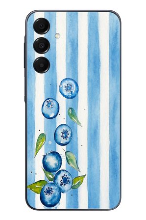 Samsung Galaxy A16 Uyumlu Yaban Mersinleri Baskılı Silikon Kılıf
