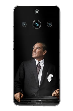 Realme 11 PRO-11 PRO PLUS Uyumlu Ufka Bakan Lider Atatürk Baskılı Silikon Kılıf