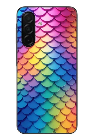 Samsung Galaxy A26 Uyumlu Gökkuşağı Renkleri Baskılı Silikon Kılıf