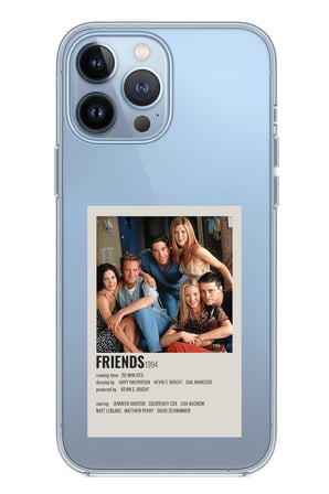 iPhone 13 PRO MAX Uyumlu Friends Mini Poster Tasarımlı Baskılı Silikon Kılıf