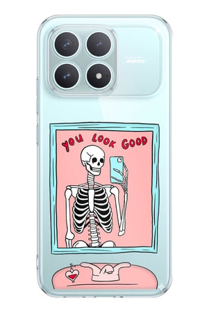 POCO F8 PRO Uyumlu You Look Good İskelet Tasarımlı Baskılı Silikon Kılıf