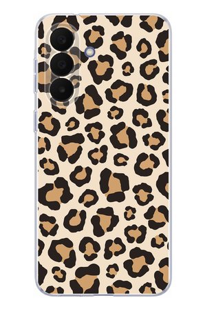 Samsung Galaxy A27 Uyumlu Vahşi Zarafet Leopar Desenli Baskılı Silikon Kılıf