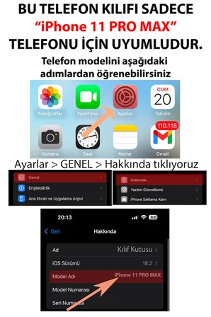 iPhone 11 Pro Max Uyumlu Bordür Çiçekli Sabır Yazılı Baskılı Silikon Kılıf
