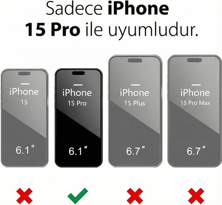 iPhone 15 PRO Uyumlu Türk Hava Kuvvetleri Baskılı Silikon Kılıf