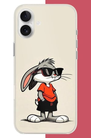 iPhone 17 Uyumlu bagsbuny 1 Baskılı Silikon Kılıf