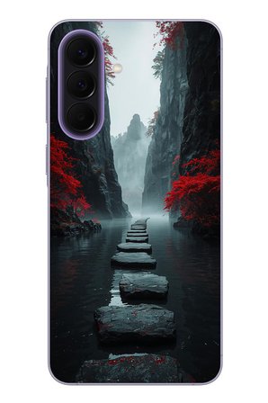 Samsung Galaxy A57 Uyumlu Karanlık Yolu Baskılı Silikon Kılıf
