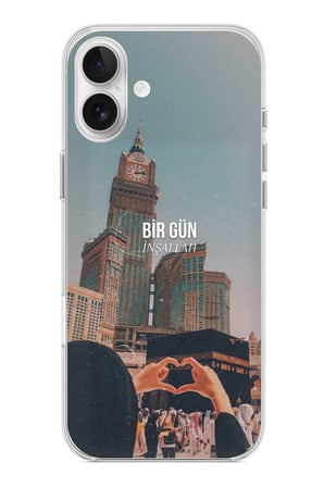 iPhone 16 PLUS Uyumlu Kabe Sevdası Baskılı Silikon Kılıf