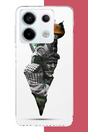 Redmi Note 13 PRO 5G Uyumlu filistin harita Baskılı Silikon Kılıf
