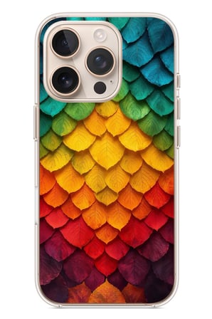 İphone 16 Pro Uyumlu Efsun Renk Demeti Baskılı Silikon Kılıf