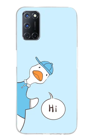 OPPO A52-A72-92 Uyumlu Merhaba Ördek Baskılı Silikon Kılıf