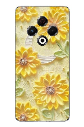 Tecno Spark 30 Uyumlu Rölyef Bahçesi Baskılı Silikon Kılıf
