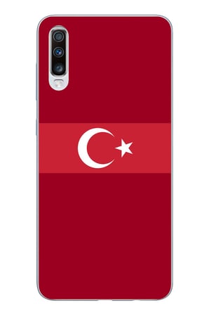 Samsung Galaxy A50-A30S Uyumlu Türk Milli Takım Kırmızı Forma Baskılı Silikon Kılıf