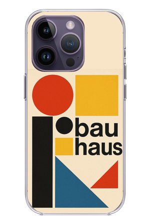 iPhone 14 PRO MAX Uyumlu Bauhaus Akımı Baskılı Silikon Kılıf
