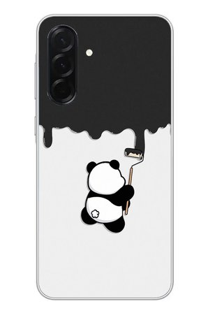 Samsung Galaxy A36 Uyumlu Boyacı Panda Baskılı Silikon Kılıf