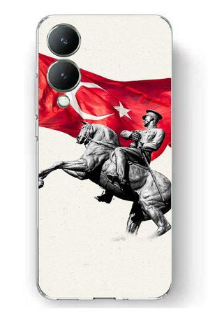 Vivo Y17s Uyumlu Onur Anıtı Detaylı Atatürk Baskılı Silikon Kılıf