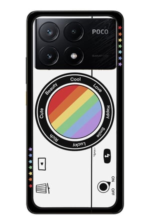 Poco X6 Pro Uyumlu Gökkuşaklı Makine Baskılı Silikon Kılıf