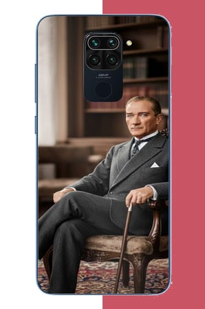 Redmi Note 9 Uyumlu Atatürk6 Baskılı Silikon Kılıf