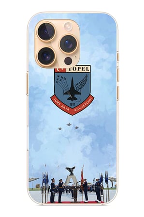 iPhone 16 PRO Uyumlu Türk Hava Kuvvetleri Baskılı Silikon Kılıf