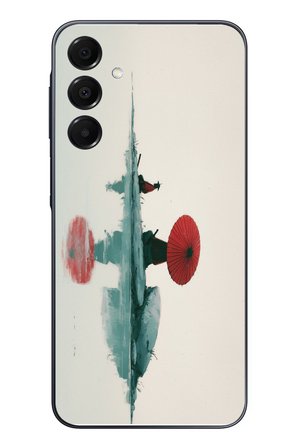 Samsung Galaxy A16 Uyumlu Japon Şemsiyesi Baskılı Silikon Kılıf