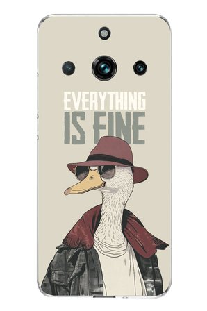 Realme 11 PRO-11 PRO PLUS Uyumlu Everything is fine Baskılı Silikon Kılıf