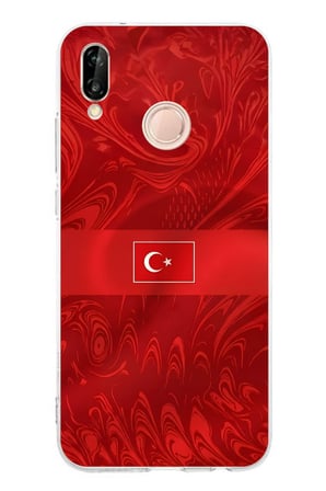 Huawei P20 Lite Uyumlu Türk Milli Takım Desenli Forma Baskılı Silikon Kılıf