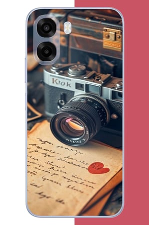 Oppo A6T-A6X Uyumlu paloroid kamera Baskılı Silikon Kılıf
