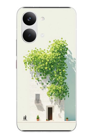 POCO X8 Pro Max Uyumlu Sarmaşıklı Ev Baskılı Silikon Kılıf