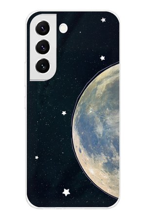Samsung Galaxy S22 Uyumlu Minimalist Galaksi Yıldızlı Gece Baskılı Silikon Kılıf