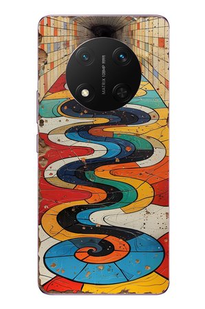 Honor Magic 7 Lite Uyumlu Renk Duvarı Baskılı Silikon Kılıf