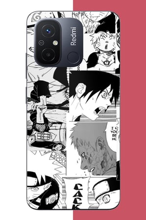 Redmi 12C Uyumlu naruto kolaj2 Baskılı Silikon Kılıf