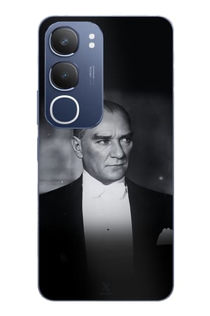 Vivo Y19s Uyumlu Zarafet ve Asalet: Atatürk Smokinli Baskılı Silikon Kılıf
